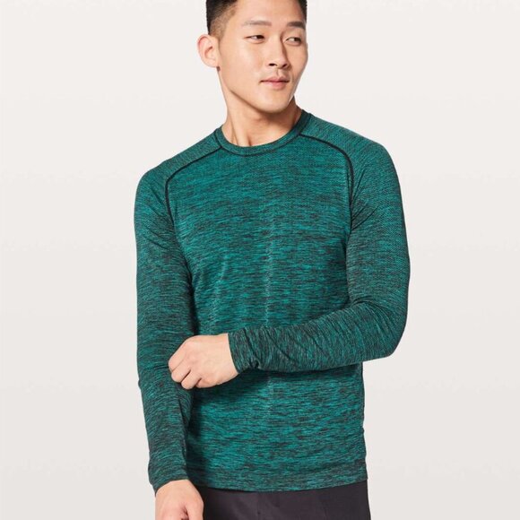 Lululemon Metal Vent Tech Long Sleeve Spirit Green / Black - Picture 1 of 7